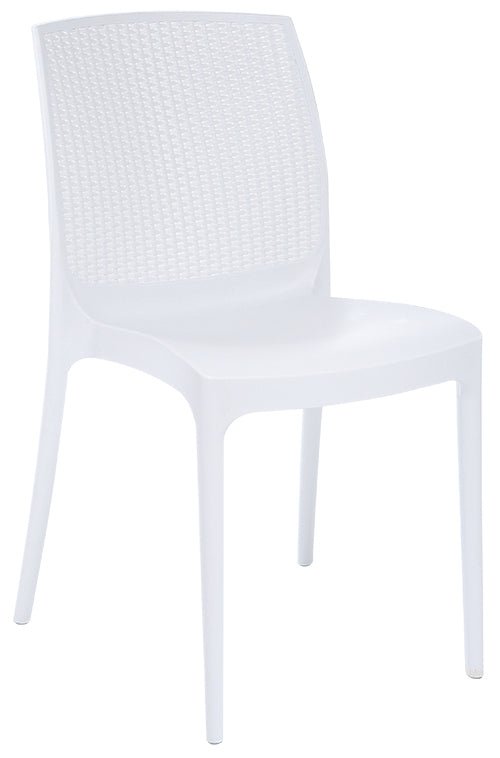 Boheme Rattan Dining Chair with Smooth Seat and Wicker Back