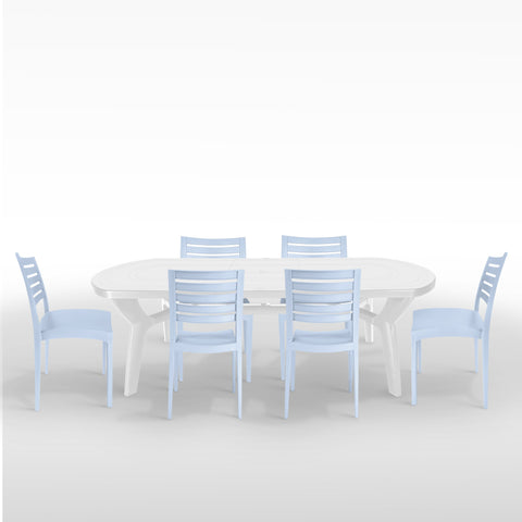 Pagoda Table with Maxi Amazon Chairs