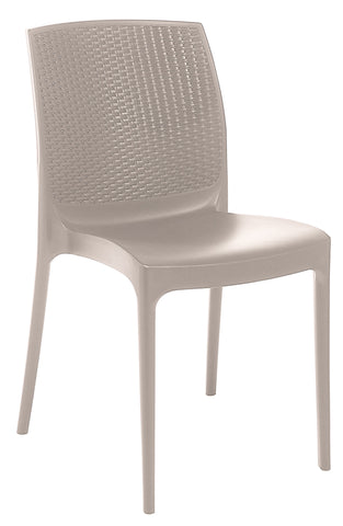 Gruvyer Spider Web Chrome Steel Tubular Legs Side Chairs