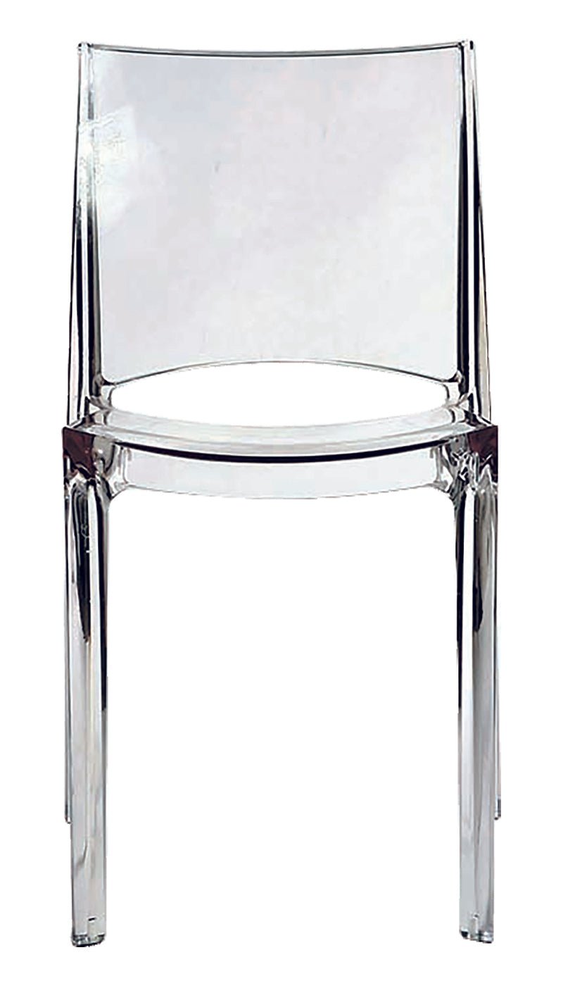 B-Side Transparent Ghost Chair - Polycarbonate -Stackable