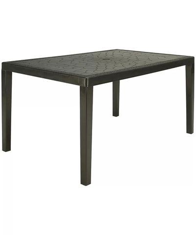 Pagoda Indoor-Outdoor 35.5" x 71" expandable to 90.5" Dining Table